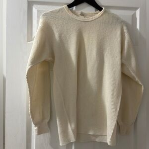 Hanes Off-White Textured Sweater